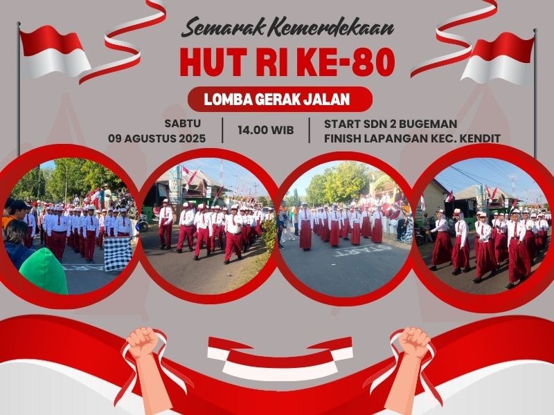 SD Negeri IV Kendit Ikuti Lomba Gerak Jalan Semarak Kemerdekaan RI ke-80